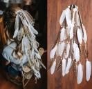 ベリーダンス衣装ヘアクリップ羽フェザー 髪飾りアクセサリーボヘミアンヒッピーグッズ激安 23