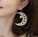 ベリーダンス月ラインストーンピアスハンドメイドアクセサリーグッズショップ42<img class='new_mark_img2' src='https://img.shop-pro.jp/img/new/icons22.gif' style='border:none;display:inline;margin:0px;padding:0px;width:auto;' />