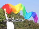 ファンベールベリーダンス撮影道具扇子シルク左右セットRainbow格安ショップ 21