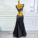bellydance黒衣装ABストーングッズ格安コスチューム販売 3