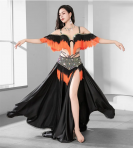 オリエンタルベリーダンスタッセルブラジャーフリンジスイングスカート衣装グッズ 11