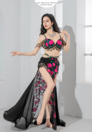 ベリーダンス衣装セットスパンコールタッセルブラ+ロングスカート 2点セットグッズ13