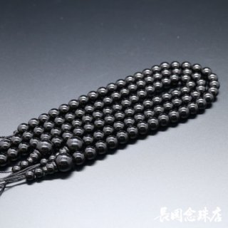 単念珠の材料　黒オニキス　7mm