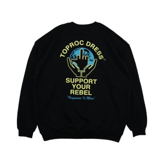 <img class='new_mark_img1' src='https://img.shop-pro.jp/img/new/icons5.gif' style='border:none;display:inline;margin:0px;padding:0px;width:auto;' />Supporter Sweat shirt (BLACK)