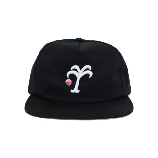 Relax-logo 5panel Snapback cap (BLACK)