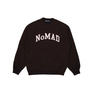 <img class='new_mark_img1' src='https://img.shop-pro.jp/img/new/icons5.gif' style='border:none;display:inline;margin:0px;padding:0px;width:auto;' />Nomad museum-logo Sweat shirt (CHOCOLATE)