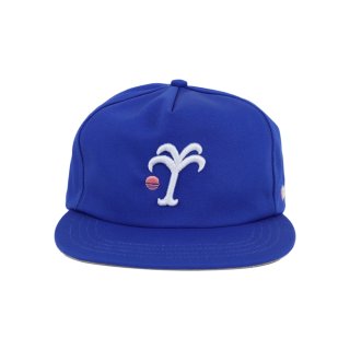 Relax-logo 5panel Snapback cap [w/atmos] (ROYAL BLUE)