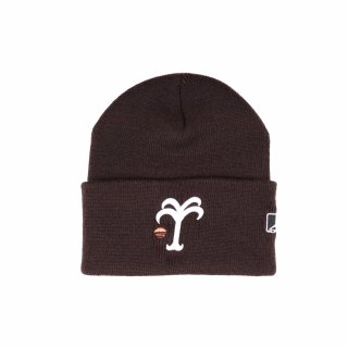 <img class='new_mark_img1' src='https://img.shop-pro.jp/img/new/icons5.gif' style='border:none;display:inline;margin:0px;padding:0px;width:auto;' />Relax-logo Cuffed knit cap (BROWN)