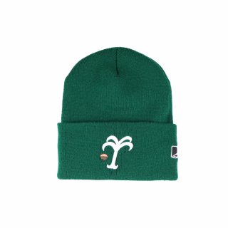 <img class='new_mark_img1' src='https://img.shop-pro.jp/img/new/icons5.gif' style='border:none;display:inline;margin:0px;padding:0px;width:auto;' />Relax-logo Cuffed knit cap (SPRUCE)