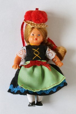 ドイツ 民族衣装のお人形 黒い森地方 - ヨーロッパの古いものと