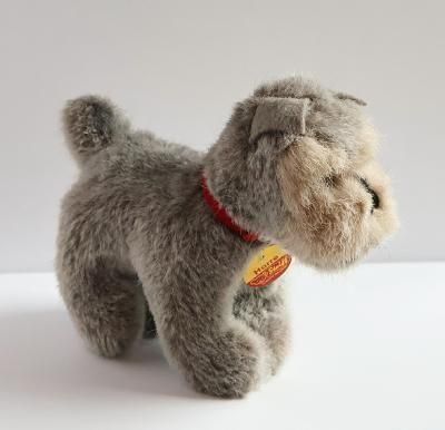 シュナウザー　ビンテージ　ぬいぐるみ　ヨーロッパ シュタイフ シュナウザー Harro | アンティーク - 香川県高松市