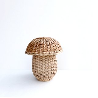 bs004 リトアニアのかご 柳でできた小さなキノコの入れもの 手編みカゴ かご カゴ 籠