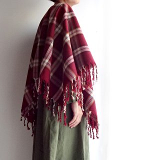 リトアニアの民族衣装 手織りウールのポンチョ 羽織り ストール