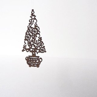 or069 リトアニア EtnoDesign 木製オーナメント 小さなクリスマスツリー
