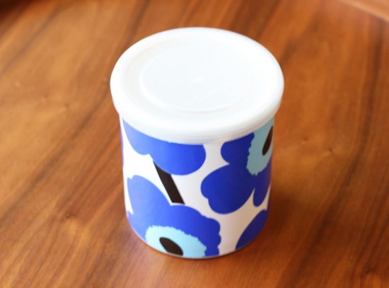 marimekko（マリメッコ）／unikko／キャニスター／廃番品／ピンク／ヴィンテージ - フィンランド 絵本・ヴィンテージ食器  KORVAPUUSTI