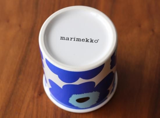 新品　マリメッコ　ウニッコ　キャニスター マリメッコ」のキノコみたいなキャニスターが最高にかわいい