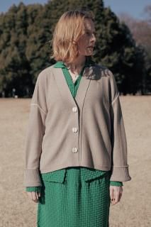 <img class='new_mark_img1' src='https://img.shop-pro.jp/img/new/icons14.gif' style='border:none;display:inline;margin:0px;padding:0px;width:auto;' />ONICA  Cotton-Wool Cardigan  ǥ󡿥顼Beige MixBlack Mix ̵