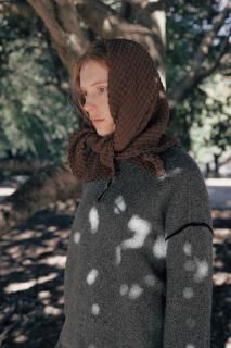 <img class='new_mark_img1' src='https://img.shop-pro.jp/img/new/icons14.gif' style='border:none;display:inline;margin:0px;padding:0px;width:auto;' />ONICA  Cotton-boucle Basket Scarf    顼GreenBrown  ̵