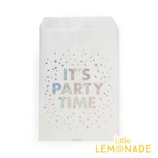 【Alexis Mattox Design】【It's Party Time】ホログラム　イリディセント　コンフェッティ柄 　シルバー ◆
