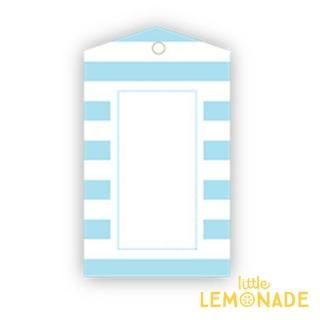 SAMBELLINAۡڥեȥ 12 ۥ饤ȥ֥롼 ȥ饤סå Gift Tag Light Blue  Stripe  (SMG025) 