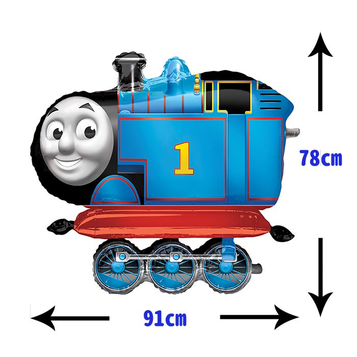 自立型 特大フィルム風船】 エアウォーカー 機関車トーマス ガス無し