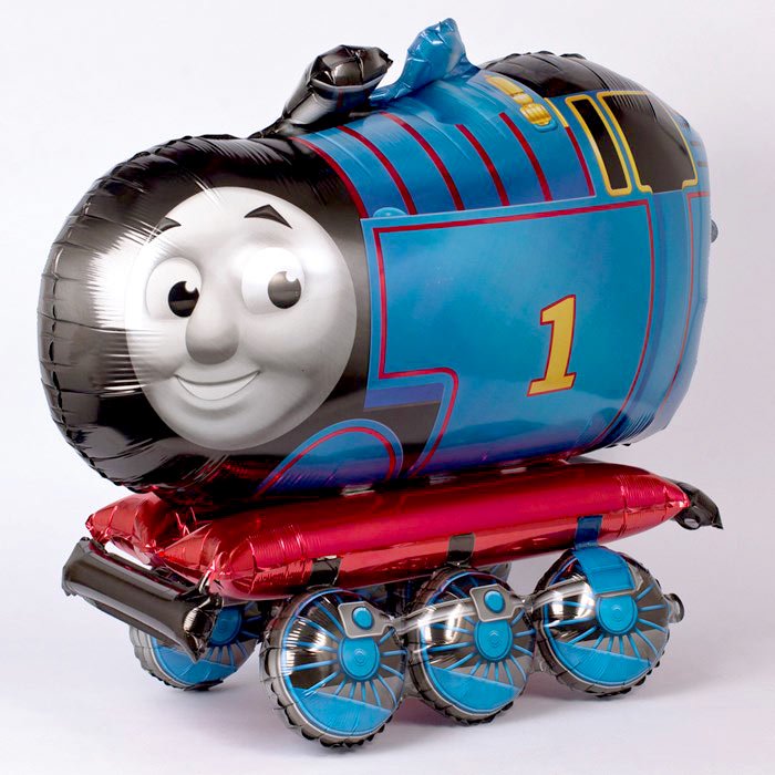 自立型 特大フィルム風船】 エアウォーカー 機関車トーマス ガス無し【Thomas the Tank Engine トーマス パーティー  バルーンデコレーション】【メール便発送可能】 バースデイ ギフト 飾り付け 男の子 誕生日 バルーン リトルレモネード