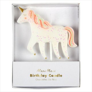 【Meri Meri メリメリ】ユニコーンのキャンドル Unicorn Candle【誕生日 飾り 1歳 ろうそく ケーキ バースデイ birthday バースデー】(170236)