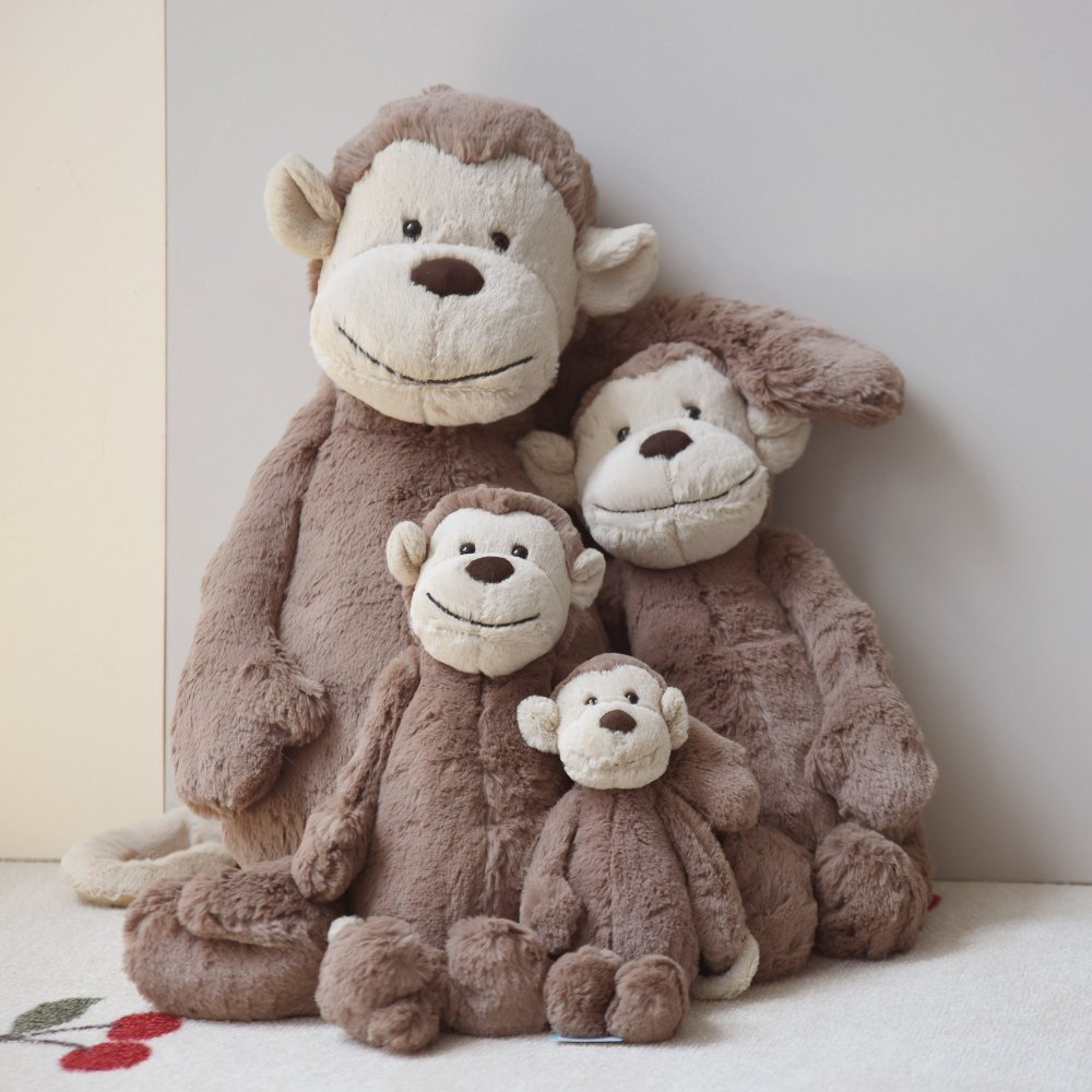 Jellycat ジェリーキャット】 Bashful Monkey Mサイズ モンキー さる