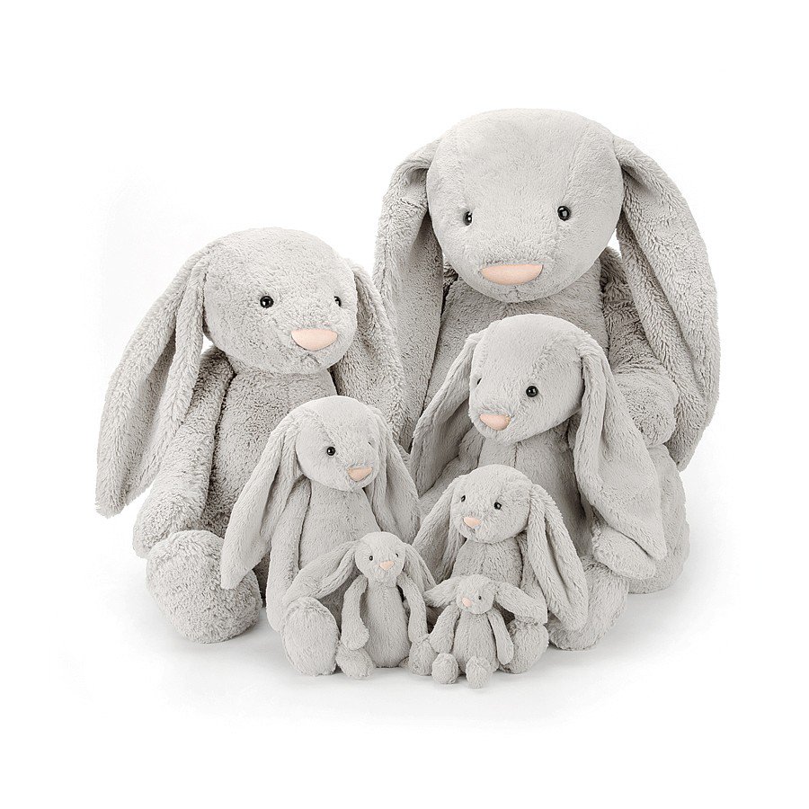 Jellycat】 Bashful Silver Bunny Hugeサイズ (XL) バニー