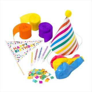 【Talking Tables】お誕生日 飾り付け セット ゴム風船 ハット クレープストリーマー コンフェッティ 飾り付けセット SALE ◆SALE