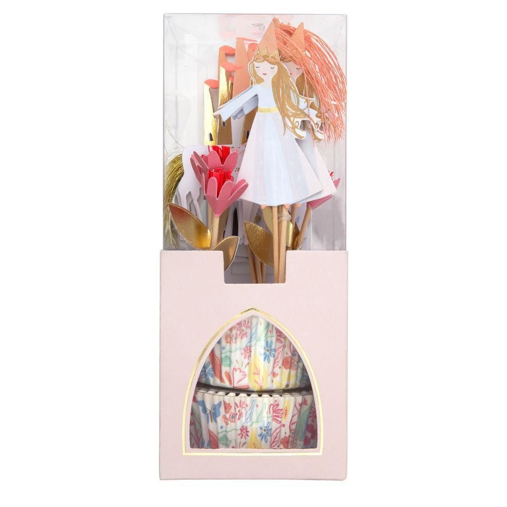 Meri Meri マジカルプリンセス カップケーキキット フードピックとベーキングカップのセット Magical Princess Cupcake Kit テーブルコーディネート メリメリ マフィン フードピック 女の子 誕生日あす楽 ユニコーン リトルレモネード