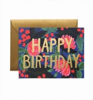 RIFLE PAPER 饤եڡѡ Сǡ/ Floral Foil Birthday ʥեե (GCB018)