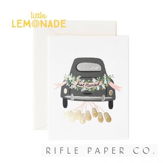 Rifle Paper ライフルペーパー マリーゲタウェイ メッセージカード Just Married Getaway グリーディングカード ハガキ カード メッセージ お祝い 結婚式 ウェディング ブライド おしゃれ