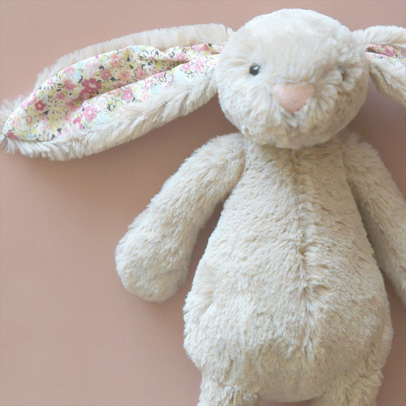 【jellycat】 Blossom Beige Bunny Mサイズ 花柄xベージュ うさぎ バニー ぬいぐるみ ジェリーキャット BLN3BB