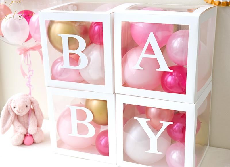 BABY クリアレターボックス ベビーシャワー ベビーフォトに