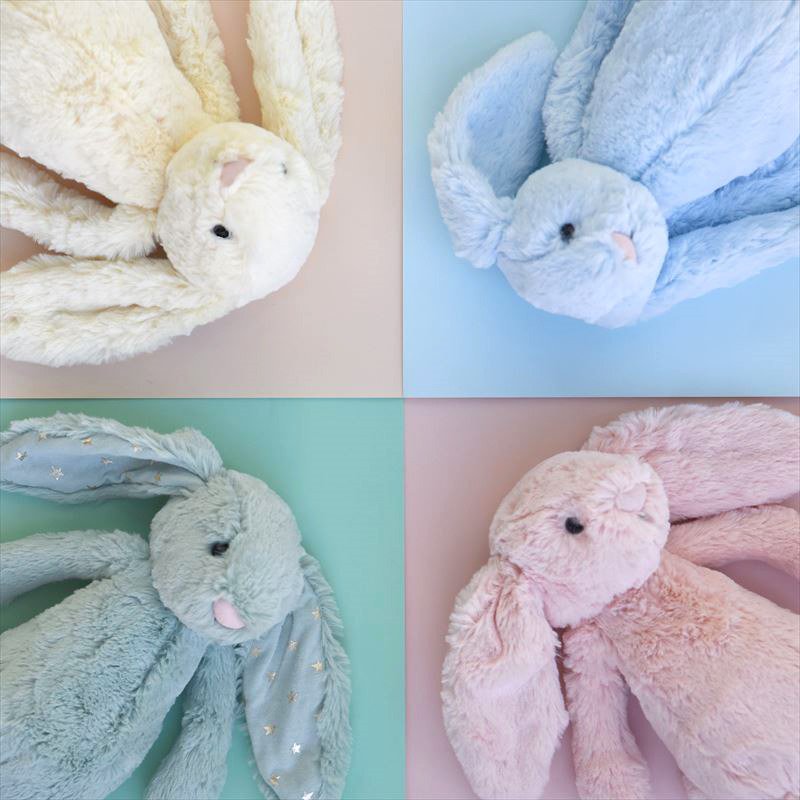 【jellycat】 Bashful Blue Mサイズ ブルー うさぎ バニー 水色 ジェリーキャット (BAS4BB)