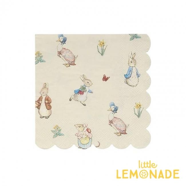 Meri Meri ピーターラビット スモール ペーパーナプキン 紙ナプキンpeter Rabbit Friends Small Napkin イースター パーティー ホームパーティー 誕生日 イースター バースデイ テーブルウェア バニー ピクニック あす楽 リトルレモネード メリメリ