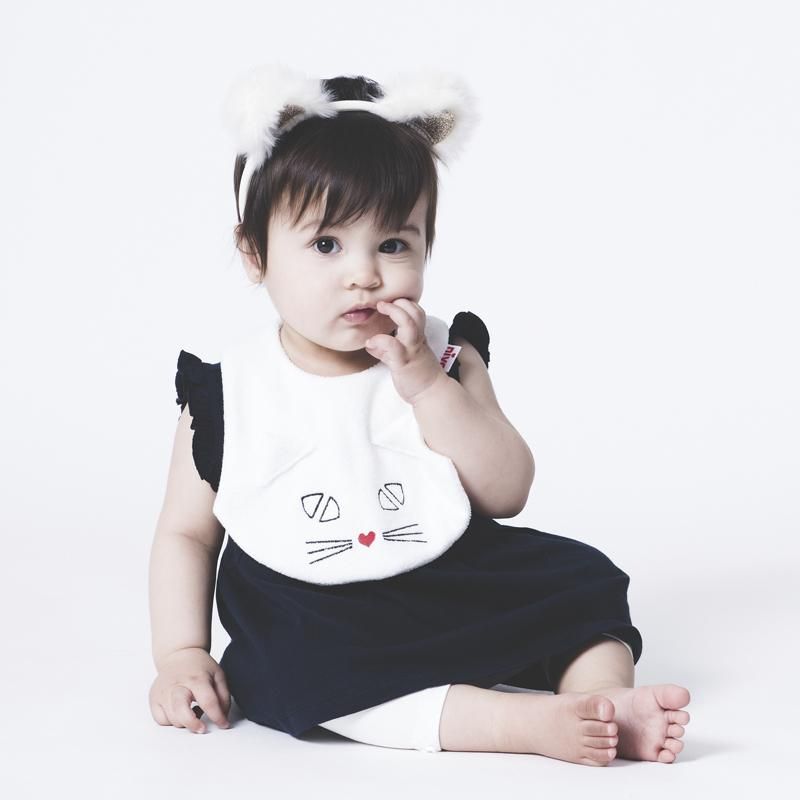 Niva キャットビブ ホワイト Cat ネコ 猫 おしゃれスタイ よだれかけ ベビーエプロン 男の子 女の子 赤ちゃん 出産祝い お祝い ベビー Niva キャットビブ ホワイト Cat ネコ 猫 おしゃれスタイ よだれかけ ベビーエプロン 男の子 女の子 赤ちゃん 出産祝い お祝い ベビー