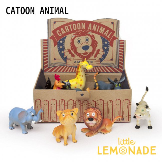 動物フィギュア 12個セット/CARTOON ANIMAL【amabro】 【キッズ toy 