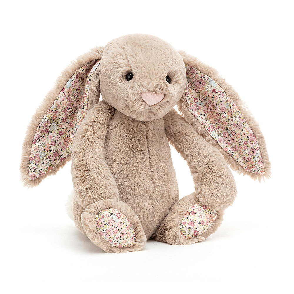 【Jellycat】 Blossom Beige Bunny Sサイズ 花柄×ベージュ うさぎ