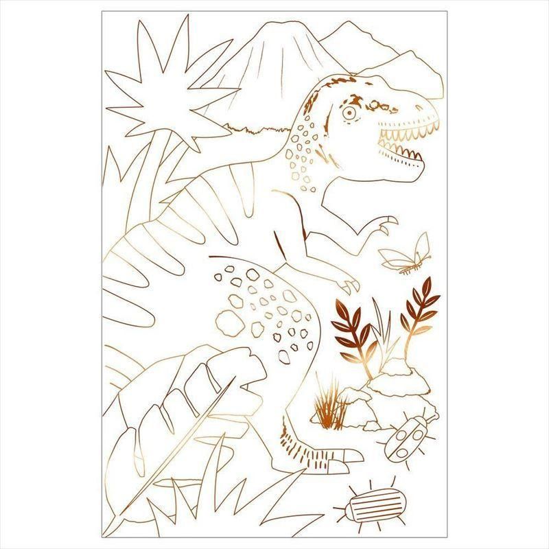 恐竜の 大きなぬり絵 2枚セットdinosaur Kingdom Coloring Posters Merimeri ダイナソー アクティビティ おうち時間 ぬりえ 塗り絵 6218