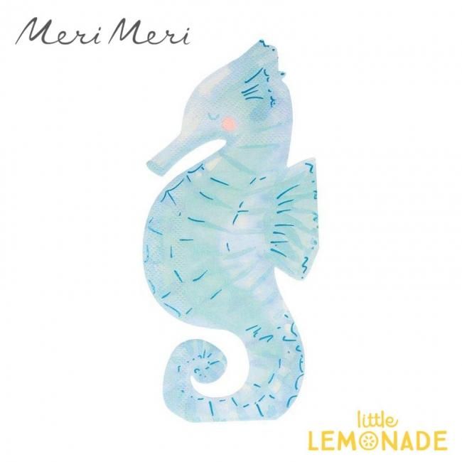 Merimeri タツノオトシゴ ペーパーナプキン Seahorse Napkin 紙ナプキン 16枚入り 海 パーティー ホームパーティー 誕生日 Merimeri タツノオトシゴ ペーパーナプキン Seahorse Napkin 紙ナプキン 16枚入り 海 パーティー ホームパーティー 誕生日