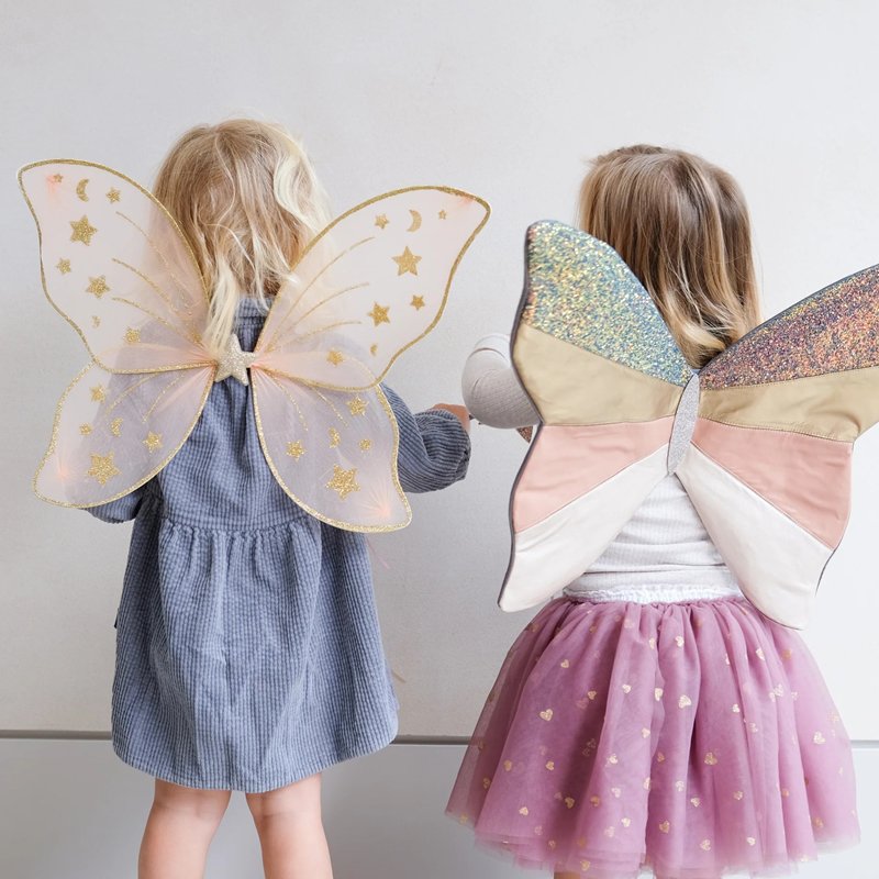 Mimi&Lula】 Super starry night WINGS | GREY / PINK 妖精の羽根 蝶