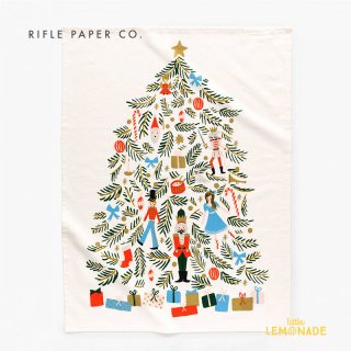  【RIFLE PAPER ライフルペーパー】  クリスマス タペストリー 布製 Holiday Tea Towel (TEX002)