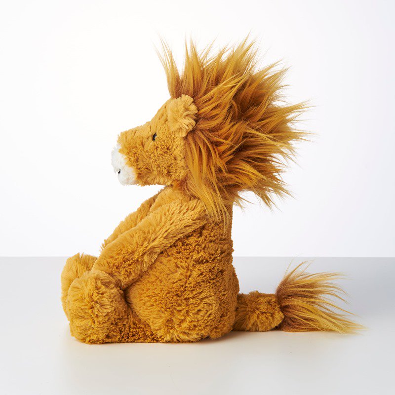 【Jellycat ジェリーキャット】 Mサイズ Bashful Lion (BAS3LION) ライオン ぬいぐるみ 【プレゼント 出産祝い  ギフト】 【正規品】 あす楽 リトルレモネード