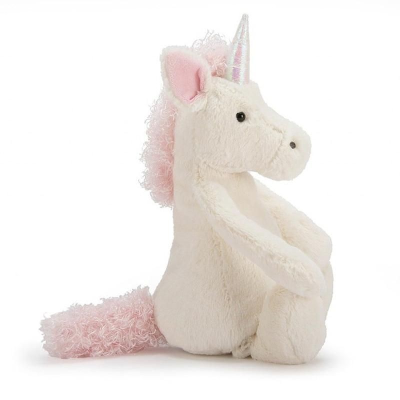 【Jellycat ジェリーキャット】 Mサイズ Bashful Unicorn (BAS3UUS) ユニコーン ぬいぐるみ 【プレゼント 出産祝い  ギフト】 【正規品】 あす楽 リトルレモネード