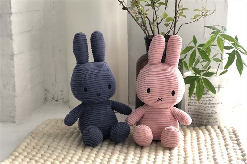 【BONTON TOYS】 Miffy Corduroy / 33cm ミッフィー コーデュロイ ぬいぐるみ BTT-002 新色 ファーストトイ  出産祝い ギフト 誕生日 ボントントイズ うさこちゃん ブルーナ Dick Bruna 【正規品】 あす楽 リトルレモネード classy