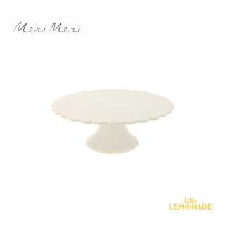 【Meri Meri】 ケーキスタンド【Sサイズ】 クリーム ホワイト  Small Cream Reusable Bamboo Cake Stand 白  (216073) 
