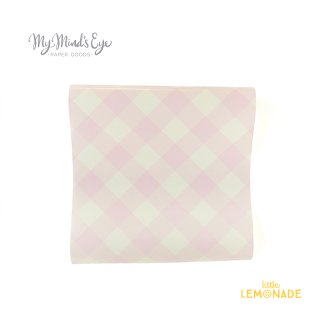 【my mind's eye】 ピンク ギンガム テーブルランナー CAKE BY COURTNEY PINK GINGHAM PAPER TABLE RUNNER（CBC820）