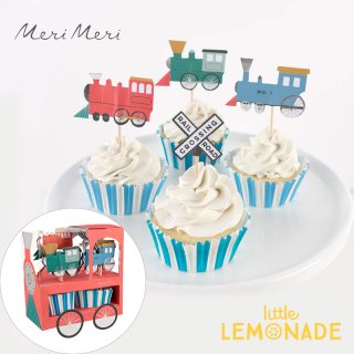 【Meri Meri】 Train Cupcake Kit トレイン カップケーキキット ベーキングカップ バースデー ファースト 製菓 (223740)